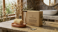 Handmade Ceramic Soap Dish & Natural Loofah Set