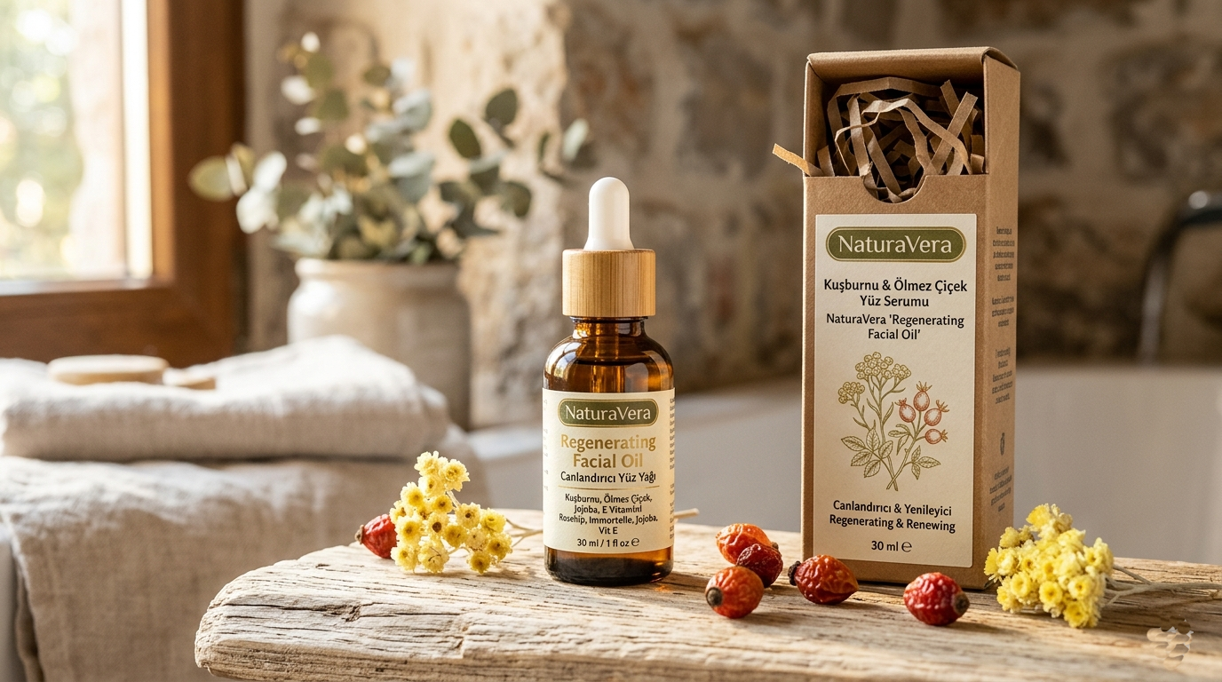 Kuşburnu & Ölmez Çiçek Yüz Serumu